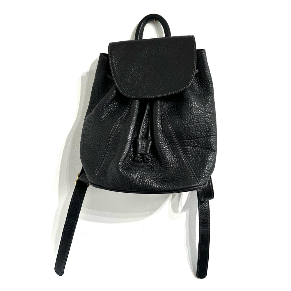 Vintage Coach 90s Sonoma Collection Black Leather Backpack pebbled